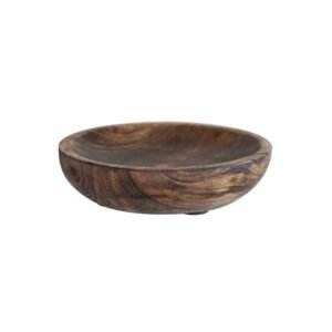 Rustic Wooden Serving Bowl